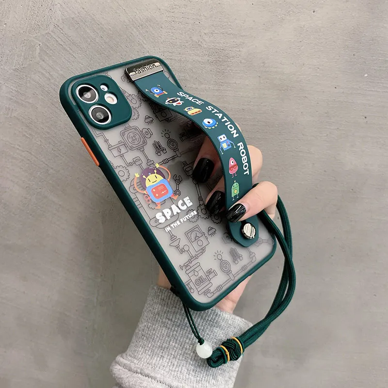 Чехол SoCouple с ремешком на запястье для iPhone 12 Pro Max чехол телефона 11 X Xs XR 7 8 Plus SE