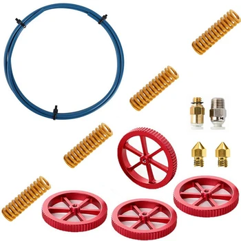 

3D Printer Kit with 1.2M Capricorn Premium XS PTFE Tubing for 1.75mm Filament,Pneumatic Couplers,0.4mm Nozzles