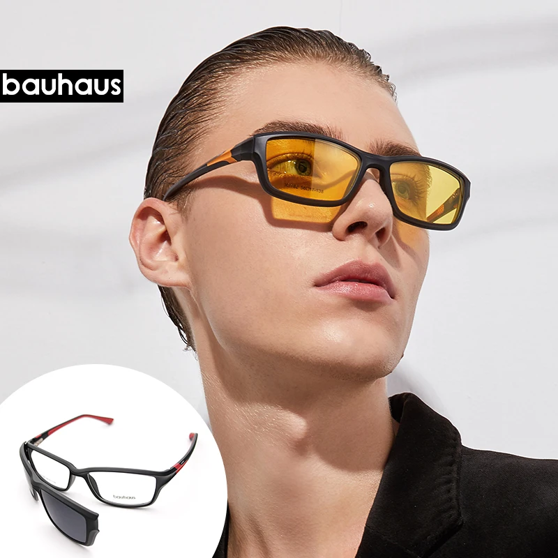 Модные Спортивные очки ночного видения X3182 Bauhaus магнитные солнцезащитные