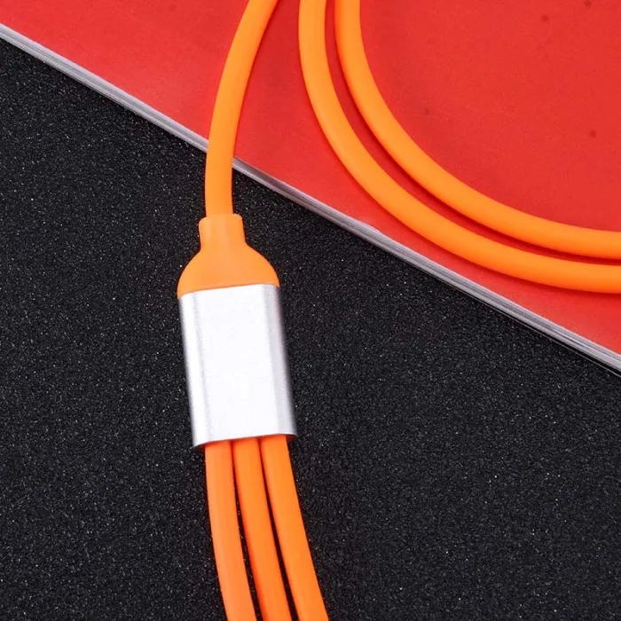3 в 1 1,2 м СВЕТОДИОДНЫЙ модуль панели управления usb type-C для зарядки Lightning кабели для iPhone samsung Xiaomi VDX99