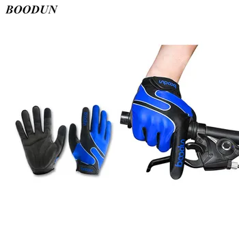 

Unisex BOODUN Conductive Touch Screen Full Finger Cycling Riding Anti-slip Shockproof Glove Sport Long Mitten