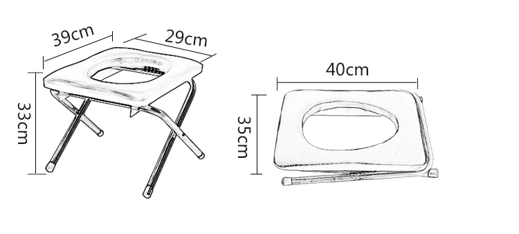 Складной Противоскользящий горшок для беременных женщин, пожилых людей, туалет для пожилых людей, zuo bian deng, простое туалетное кресло, подставка для унитаза