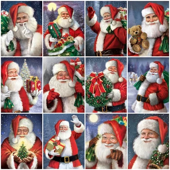 

Evershine 5D DIY Christmas Diamond Painting Santa Claus Diamond Embroidery Cartoon Cross Stitch Mosaic Home Decoration