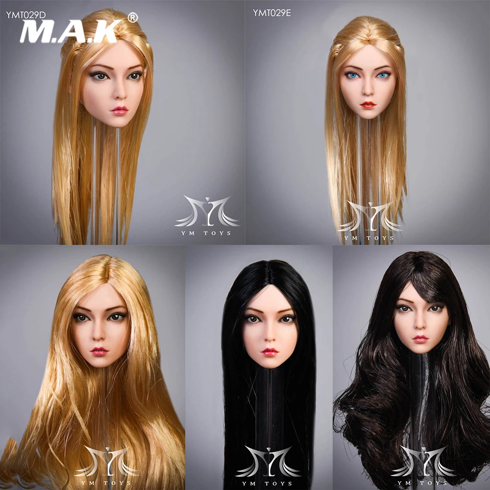 COWPEN Toys 1//6 Female Head Polaris Emma Long Hair Head Sculpt NB-002D F Figure