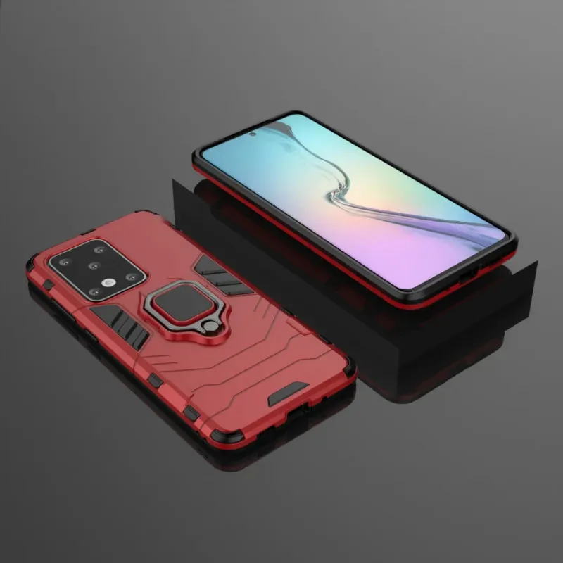 

For Samsung Galaxy S11 Plus Phone Case Magnetic Ring Holder Matte Hard PC Armor TPU Case For Galaxy S11 S10 Silicone Back Cover