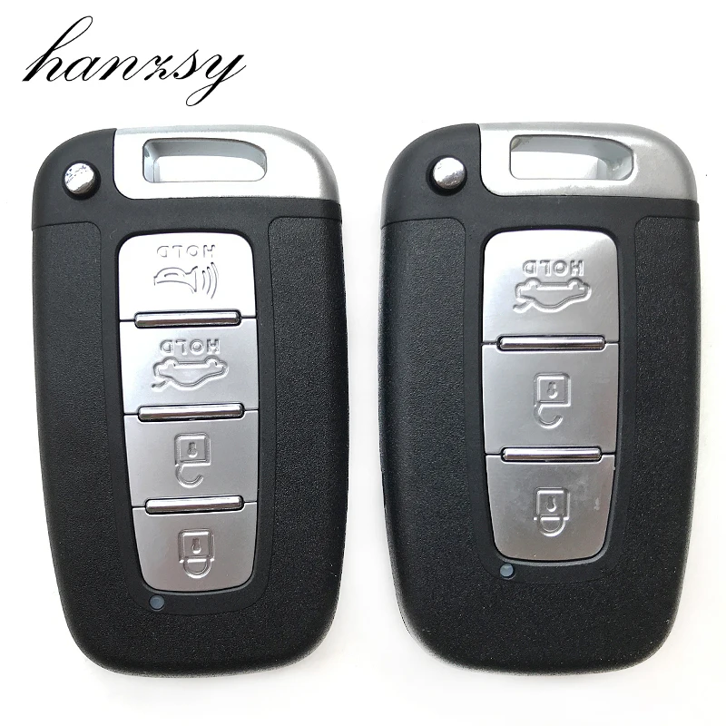 Чехол для смарт ключей с кнопками 3/4 hyundai IX35 Sonata 8 Kia K5 K2 Forte Sportage сменный корпус