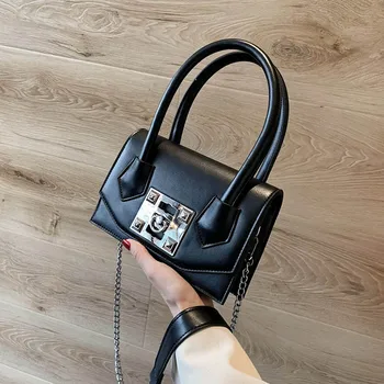 

Fashion Good Quality PU Leather Crossbody Bags For Women Chain Shoulder Messenger Bag Female Chain small Handbags