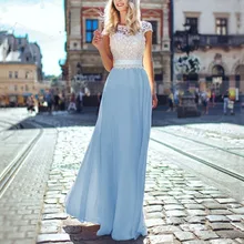 Элегантные женские кружевные шифоновые Формальные Свадебные Длинные вечерние бальное платье на выпускной юбки женские длинные юбки без рукавов