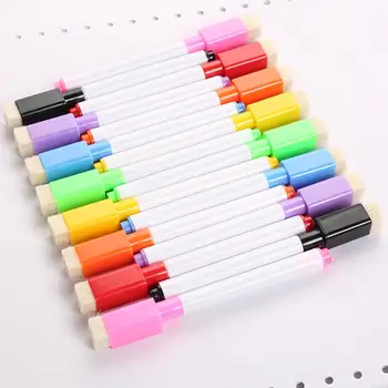 

8PCS/Set Brand New Whiteboard Pen Erasable Dry White Drawing Student For Office Children's School Board Pen Supplies Marker A6J2