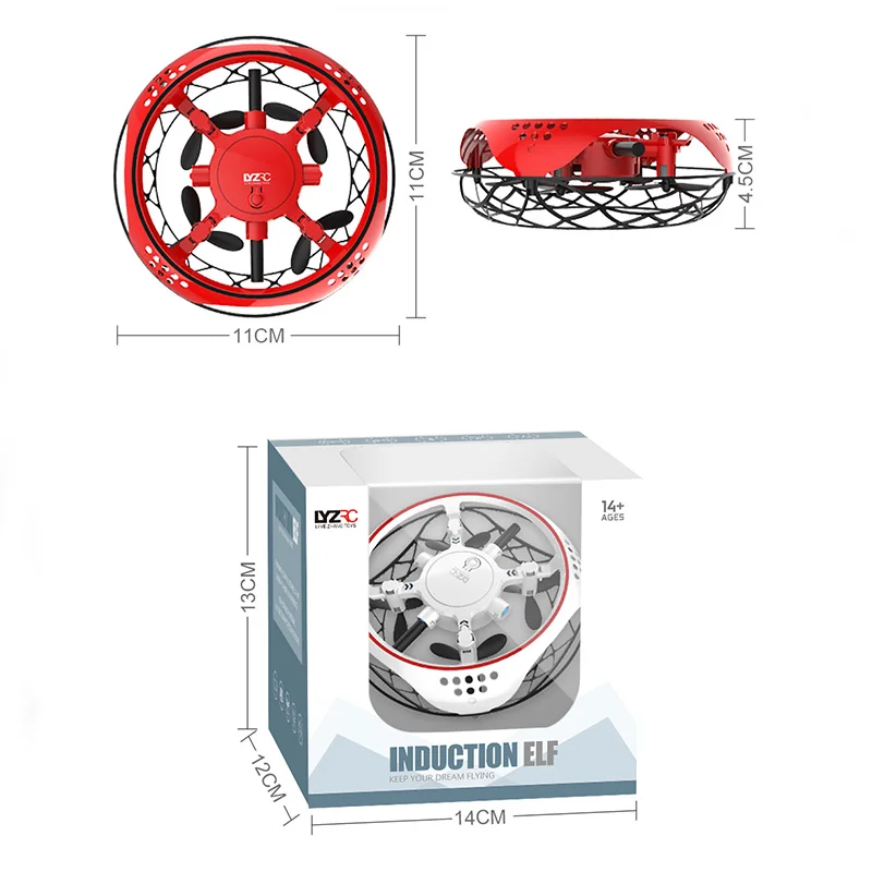 Mini Drones 360° Rotating Smart UFO Drohne für Kinder Fliegend Flugzeuge Toys