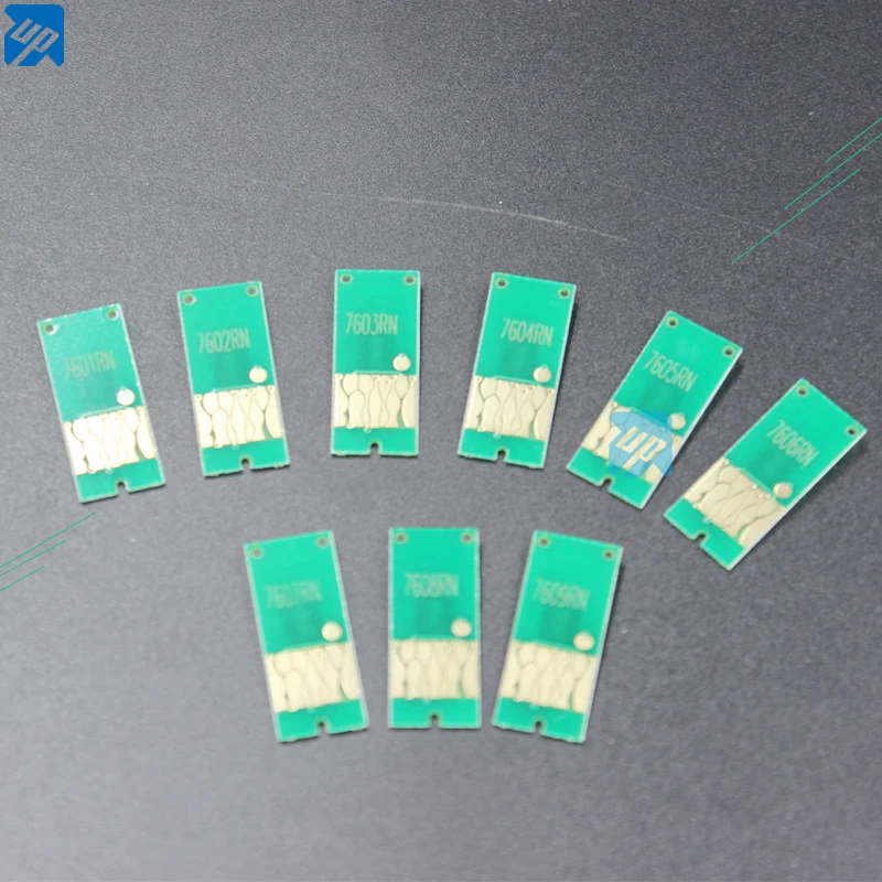 9PCS For Epson P600 surecolor P600 auto reset chips T7601- T7609 used for refillable ink cartridges