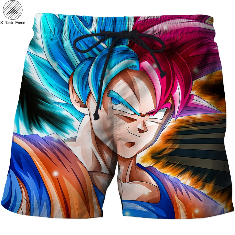 

Dragon Ball Z Goku Print Swimwear Men Sexy Casual Boardshort Fitness Mens 6XL Beach Shorts Funny 3D Swimsuit s-6xl summer 2019