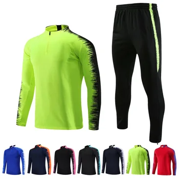 

Male Autumn Winter Men Football Tracksuits Long Sleeve Jacket Soccer Jersey Running Football Training Suits Players Sportswear