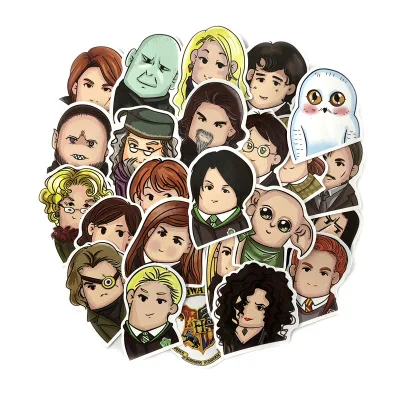 24pcs 50 шт. Гарри Поттер наклейка s для ноутбука гитара мотоцикл багаж скейтборд каракули Декор Наклейка игрушка - Цвет: 24pcs
