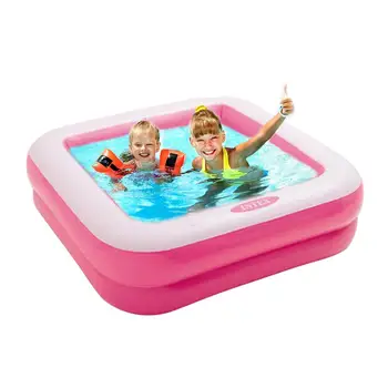 

Inflatable Swimming Pool Soft Ultra-strong Square Baby Paddling Pool For Business Travel Bithday Gift