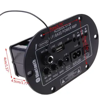 

25W Amplifier Board Bluetooth Amplificador USB FM Radio TF Player Subwoofer Kit