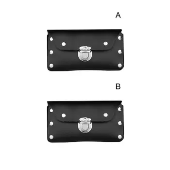 

Horizontal PU Leather Belt Loops Large Cellphone Holster Holder Sleeve Rivet Carrying Case Pouch