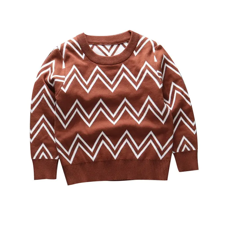 Hot Sale Spring/Autumn Children Wave Sweaters Cotton Good Price and Quality Boy's Sweaters For 2-7 years Kids Knitwear Tops