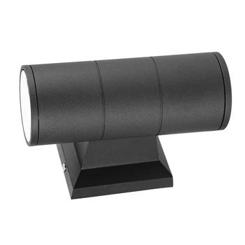 

New Up and Down Wall Light Scrub Black Outdoor Garden Door Lamp Waterproof Patio Lights Double Head Wall Light