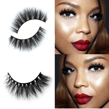 

3D Mink Makeup Cross False Eyelashes Eye Lashes Extension Handmade 802
