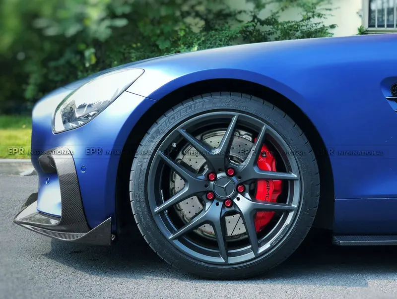 Углеродная Передняя уплотнительная прокладка для AMG GT Ren Стиль углеродного волокна передний бампер для губ комплект настройки для AMG GT гоночная часть