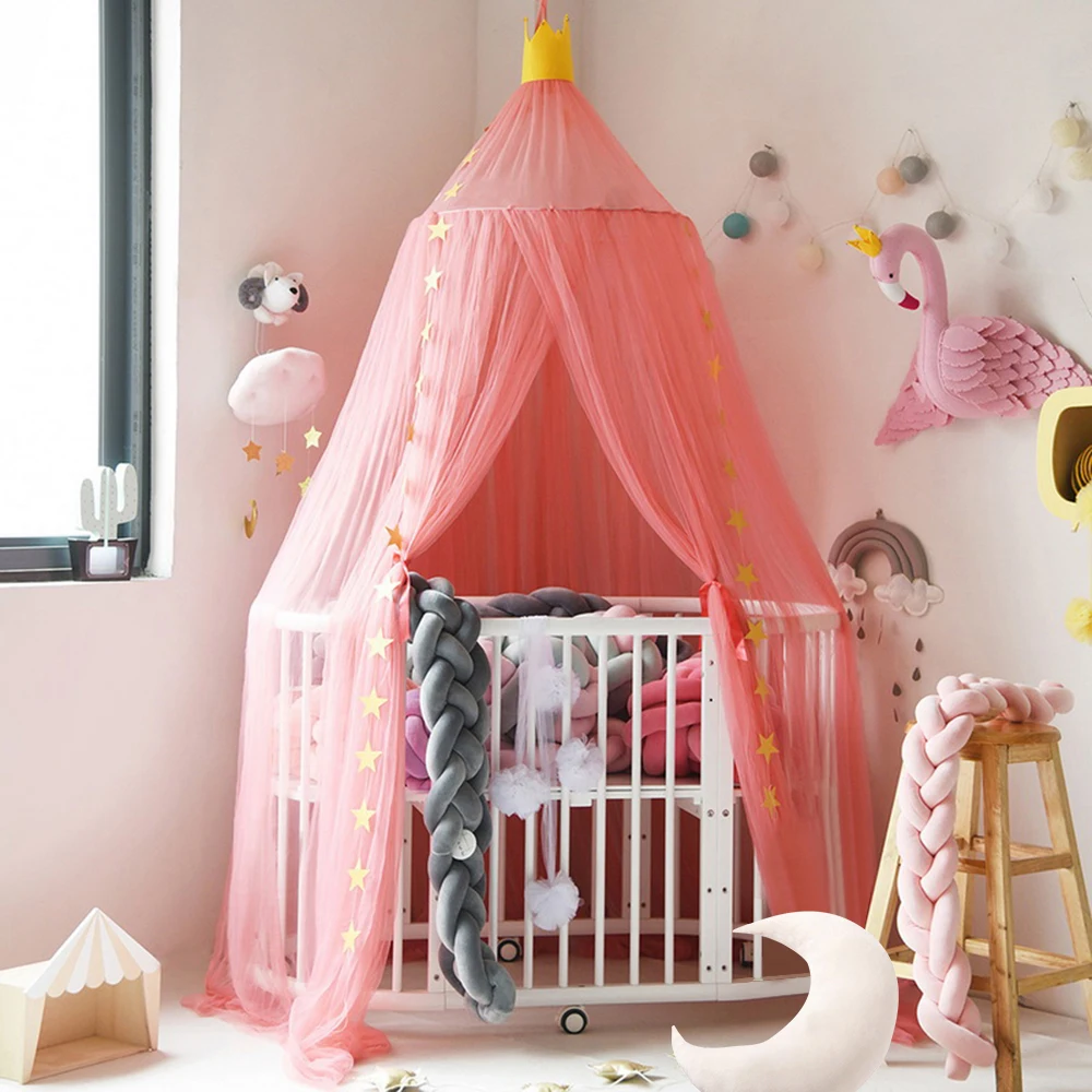 1PC Bed Tent Moustiquaire Princess Kids Girls Round Mosquito Net Circular Grey Canopy Valance Room Decoration | Дом и сад