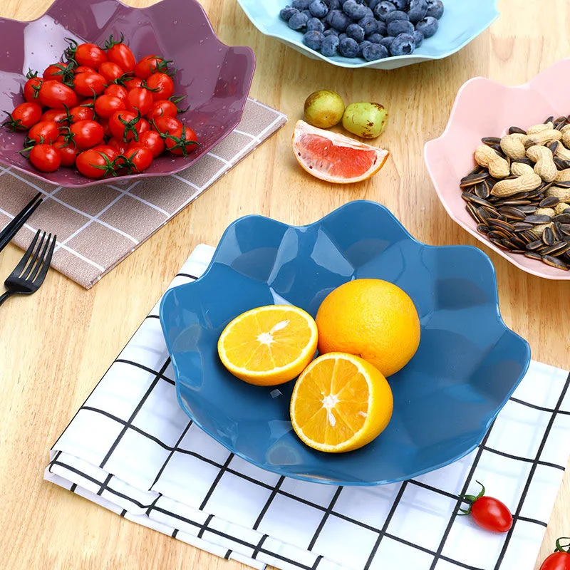 

Creativity Fruit Dish Candy Snacks Fruit Nut Melon Seeds Diamond Polygonal Livingroom Coffee Table Home Kitchen Four-Color