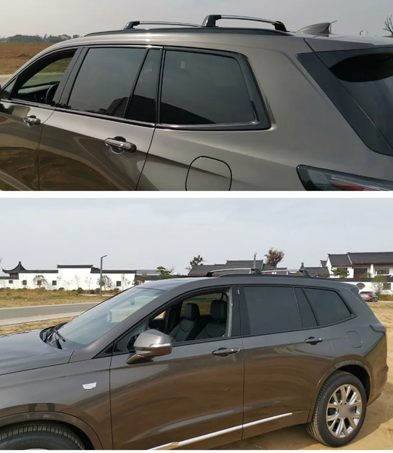 Новое поступление, багажник на крышу, перекрещивание, горизонтальный для Cadillac XT6, утолщенный алюминиевый сплав(лучший), с винтами, может загружать 150 кг