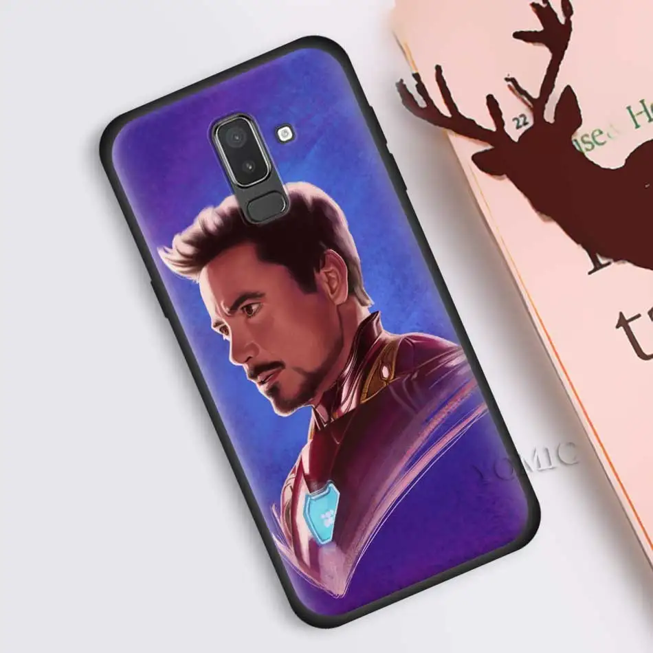 Железный человек с принтами "Marvel", "Мстители", Чехол для samsung Galaxy J8 J6 J4 A6 A7 A8 A9 плюс M10 M20 M30 S M40 силиконовый чехол для телефона с изображением на задней панели Чехол