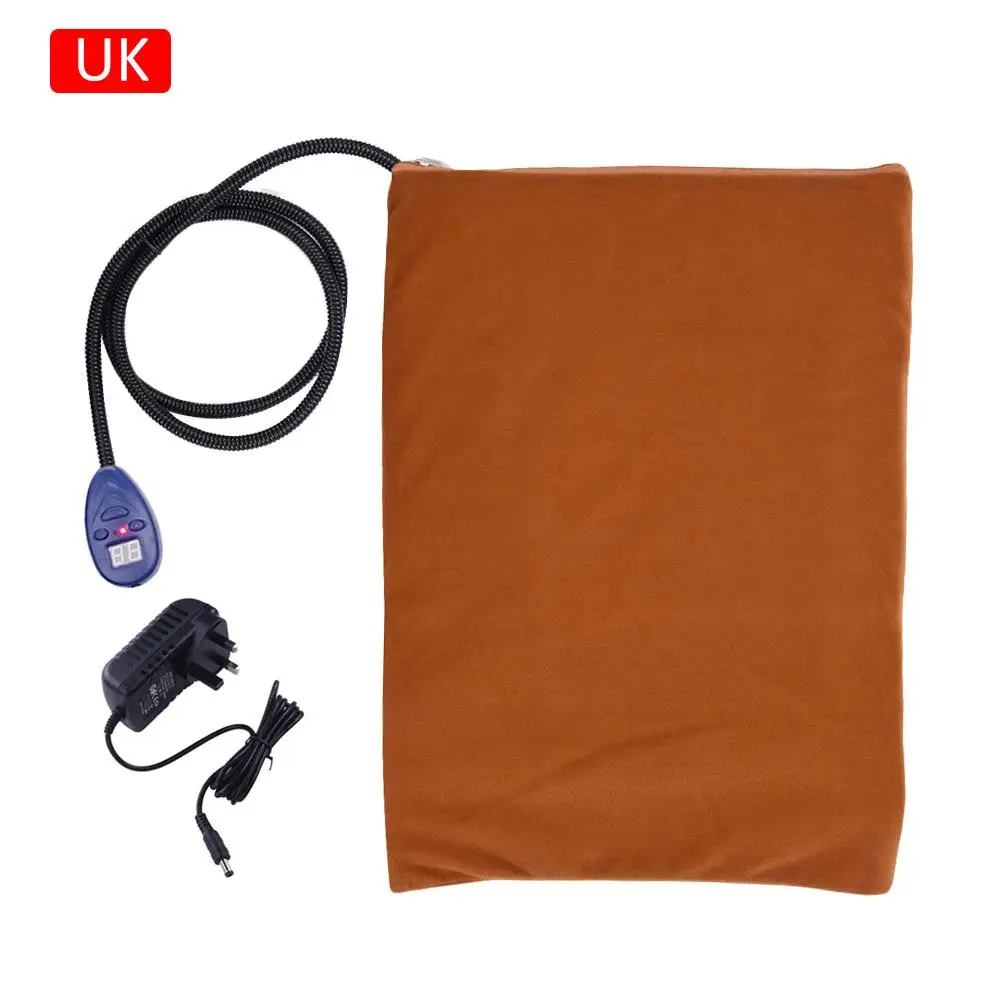 Automatic Constant Temperature Heating Pad For Pets Dogs(Non-Ajustable)Cat Bunny Heater Mat Blanket Bed 40*30cm - Цвет: Brown