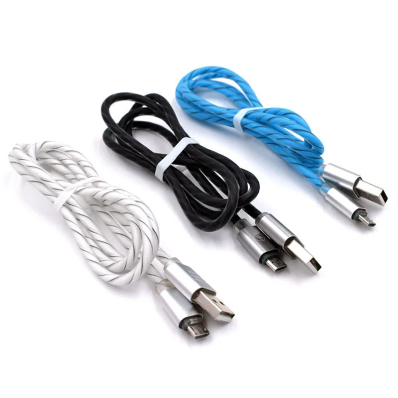 Кабель Micro USB 1 м для iPhone X XR 6 7 8 samsung S4 S5 S6 S7 Xiaomi Huawei Android Micro провода зарядный кабель для мобильного телефона