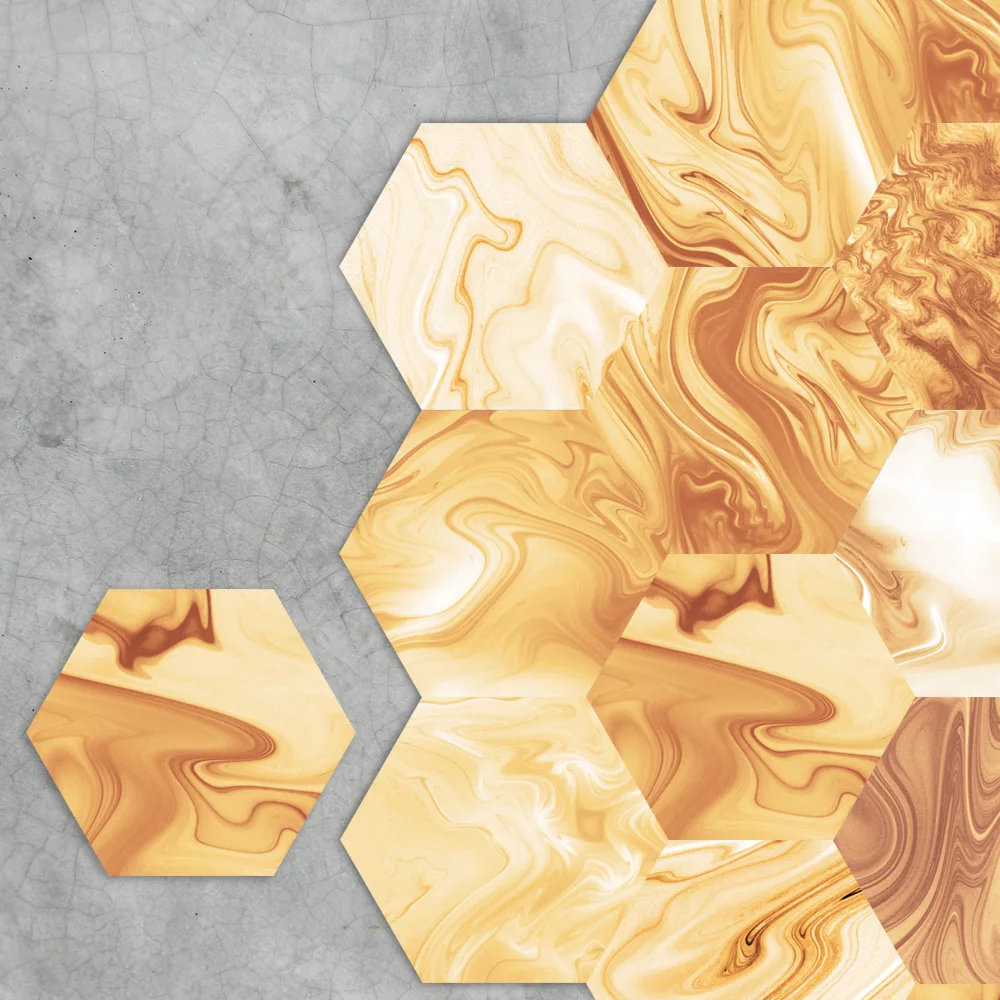 Напольная наклейка мраморная зернистая кожура и палочка настенная плитка