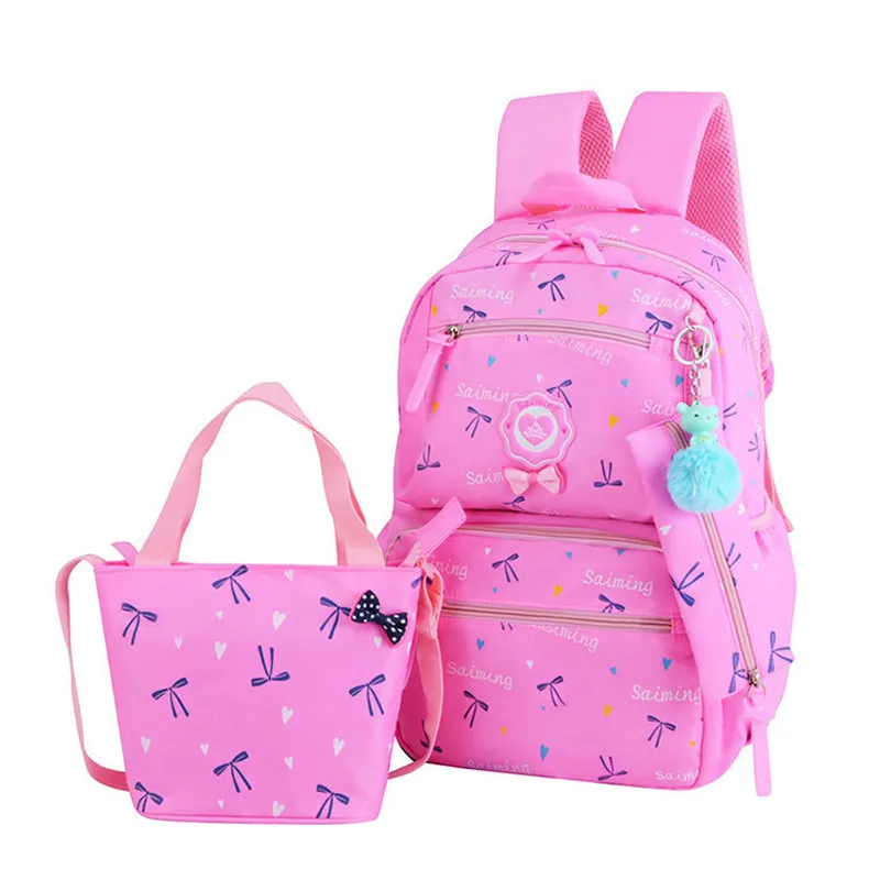 Pink Модная Милая школьная сумка для девочек, модный школьный рюкзак для подростков, школьные сумки для девочек, детские рюкзаки, рюкзак mochila escolar - Цвет: Pink