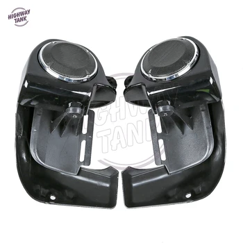 

Balck Motorcycle 6.5" Speaker with Grills Lower Vented Leg Fairing Case for Harley Touring Road Glide