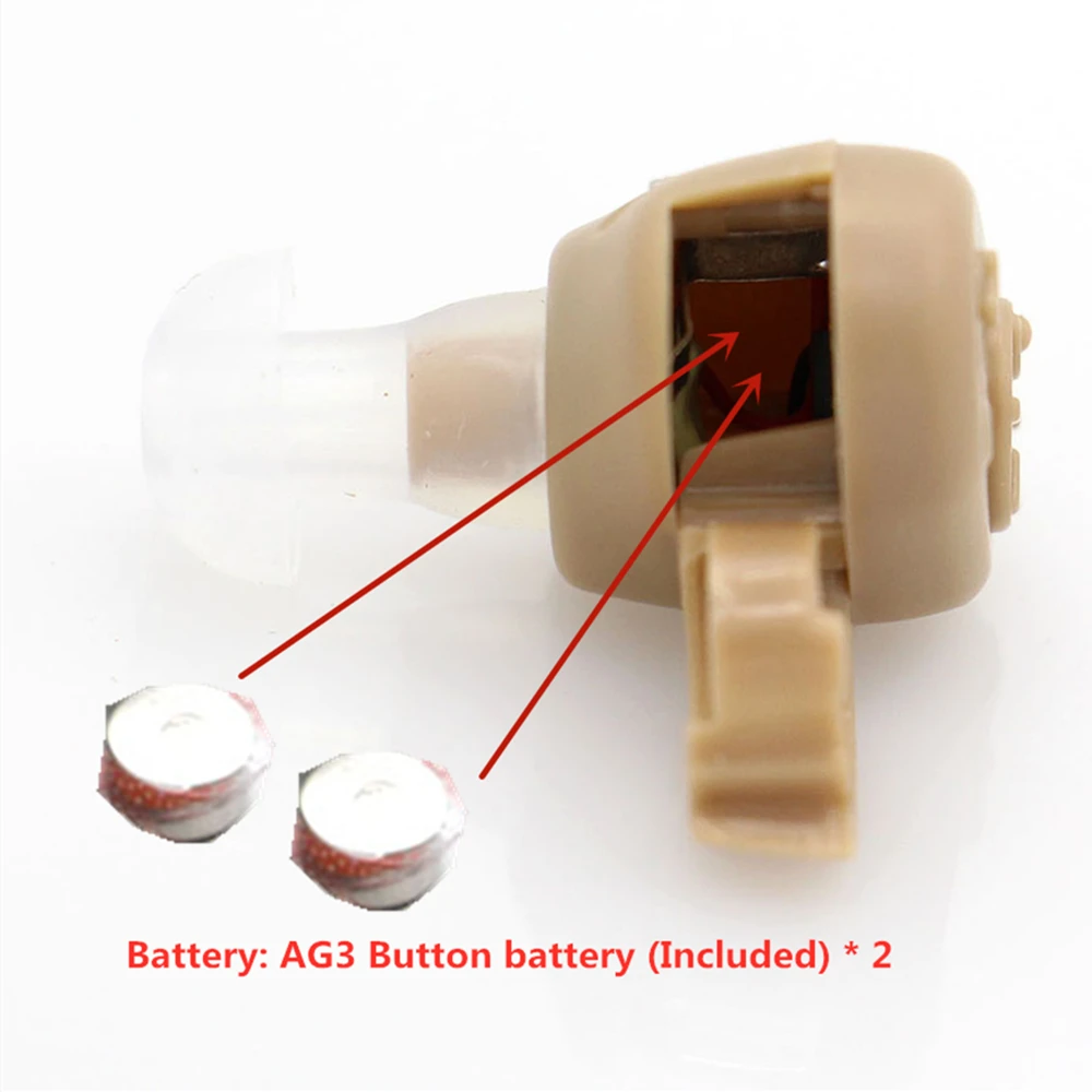 Слуховые аппараты для пожилых глухих голосовой усилитель звука Здоровье ушной уход инструменты мини невидимый слуховой аппарат с затычками для ушей батарея
