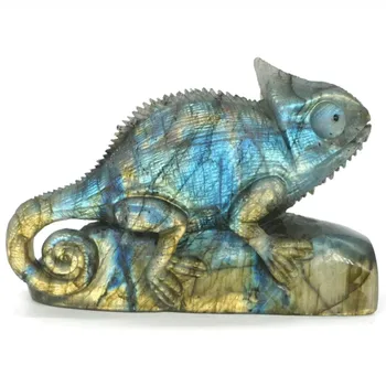 

1pc 3 inch Natural Colorful Labradorite quartz gemstone pretty crystal lizard craft