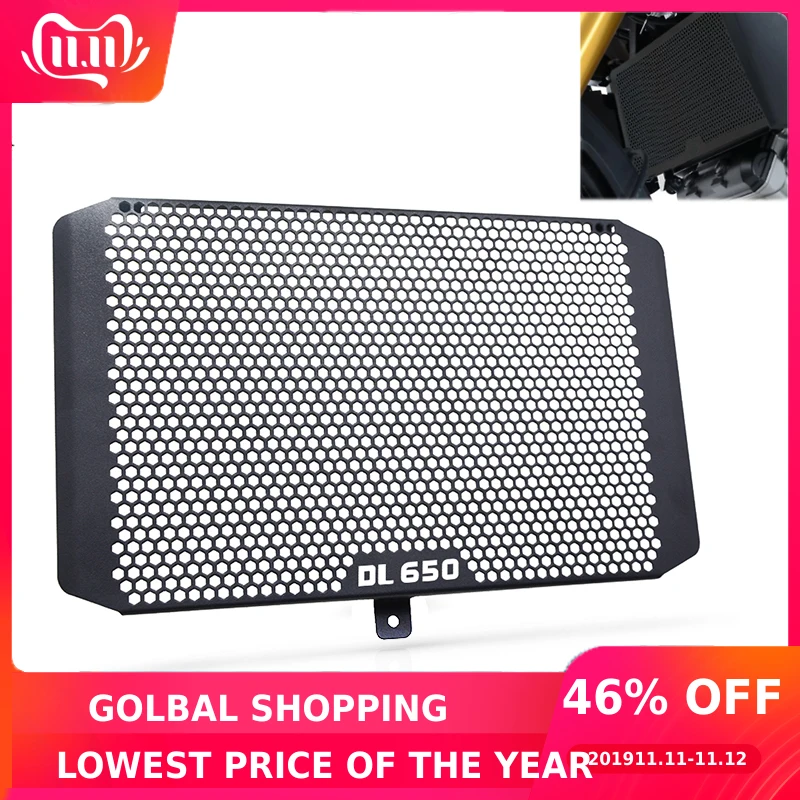 

Motorcycle Engine Radiator Bezel Grille Guard Cover Protector Grill For SUZUKI V-STROM VSTROM DL650 DL 650 2012 2013 2014