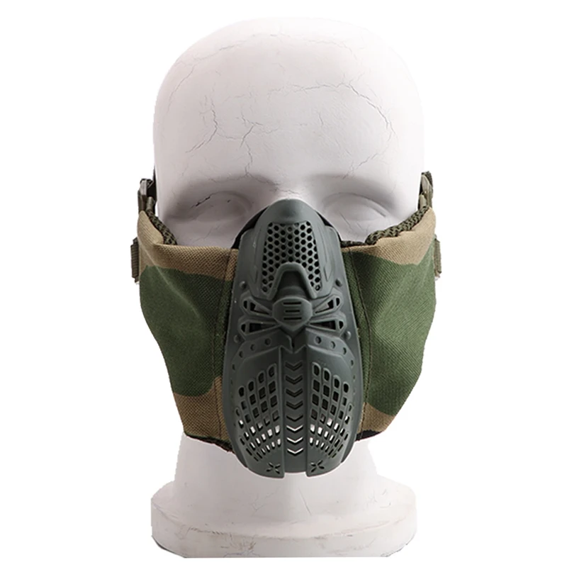 Военная охотничья велосипедная маска, тактическая полумаска для лица, велосипедная защитная маска - Цвет: CL