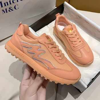 

Fashion Sneakers For Women Platform Chunky Casual Shoes Tennis Female Brand Dad Shoes Woman Summer Mesh Vulcanized Shoes 2020