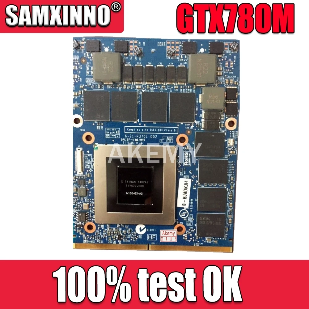 Akemy Оригинал GTX780M 4 Гб N14E-GTX-A2 видеокарта для Dell M17X R5 R4 M18X R2 R3 дисплей карты Clevo