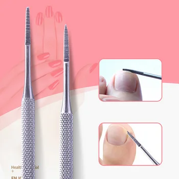 

1PC Stainless Toe Nail File Double Ended Pedicure File Satin Edge Ingrown Toe Care Nail Lifter Onychomycosis Paronychia Podiatry