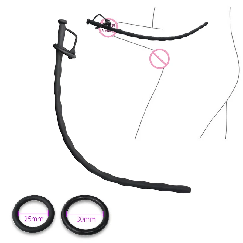 6/8.5/10mm Urethral Dilators Silicone Sound Dilator Male Penis Plug Urethra Catheter Stimulator Masturbator Sex Toy for Men