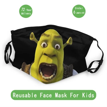 

Shrek With His Mouth Open Child Reusable Face Mask Anti Bacterial Dust Mask Protection Mask Respirator Mouth Muffle