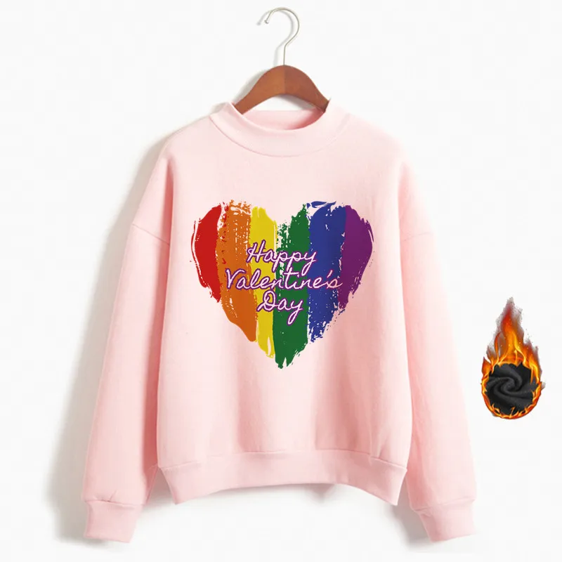 Для женщин гордость ЛГБТ любовь Win толстовки женский Harajuku Love Is Love»; толстовки с капюшоном для девочек Любовь лесби Радужная одежда - Цвет: TB082H-pink