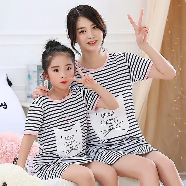 New-2020-Children-Cotton-Nightgowns-Teenage-Sleepshirts-Lounge-Girls-Sleepwear-Summer-Short-Sleeve-Dress-Princess-Sleep.jpg_.webp_640x640