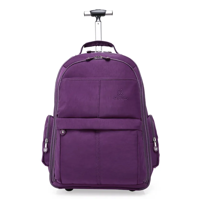 20 дюймов, рюкзак на колесиках для путешествий, сумка на колесиках для мужчин, Оксфорд, чемодан для путешествий, рюкзак на колесиках, деловой чемодан на колесиках - Цвет: 20 Inch