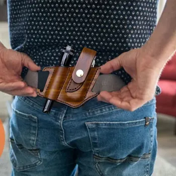 

PU Leather Tactical Multifunction Belt Tool Pouch EDC Tool Storage Bag Pouch