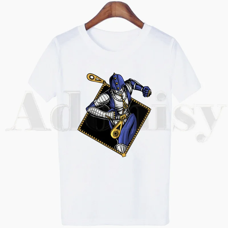 

JOJO Japanese Anime Jojo Bizzare Adventure Tshirt Harajuku Casual White T Shirt Women New Summer Shirts Graphic T Shirts