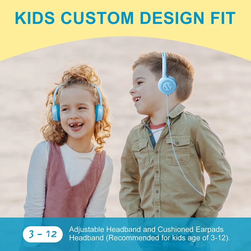 M100 Kids Headset casque PC Over Ear Children Headphones with Microphone for PS4 Gamepad Xbox One Phone