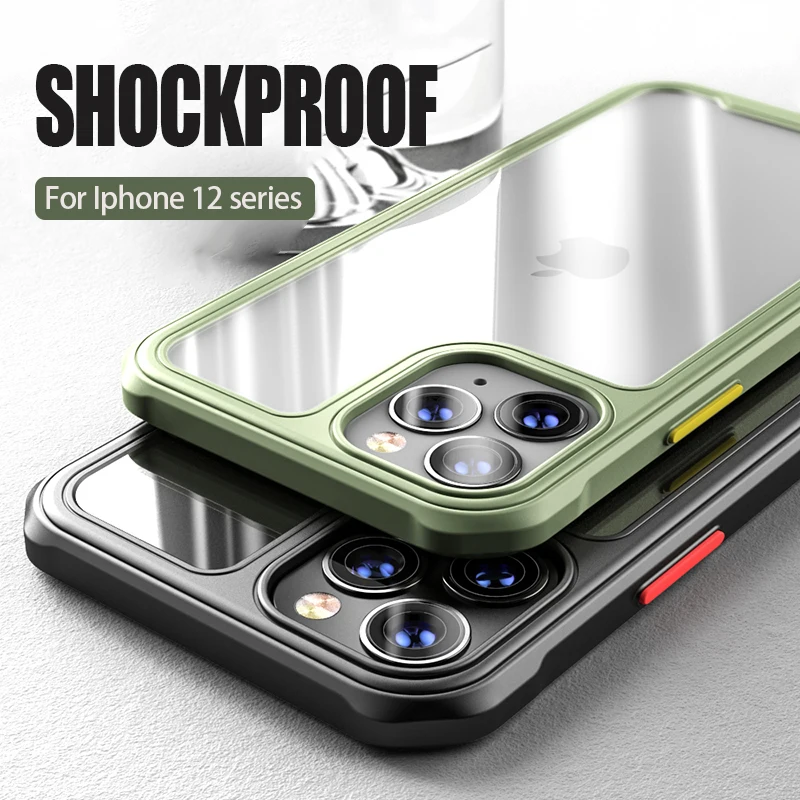 Роскошный бронированный противоударный чехол для телефона iPhone 12 Mini 11 Pro XS Max X XR 6 6S